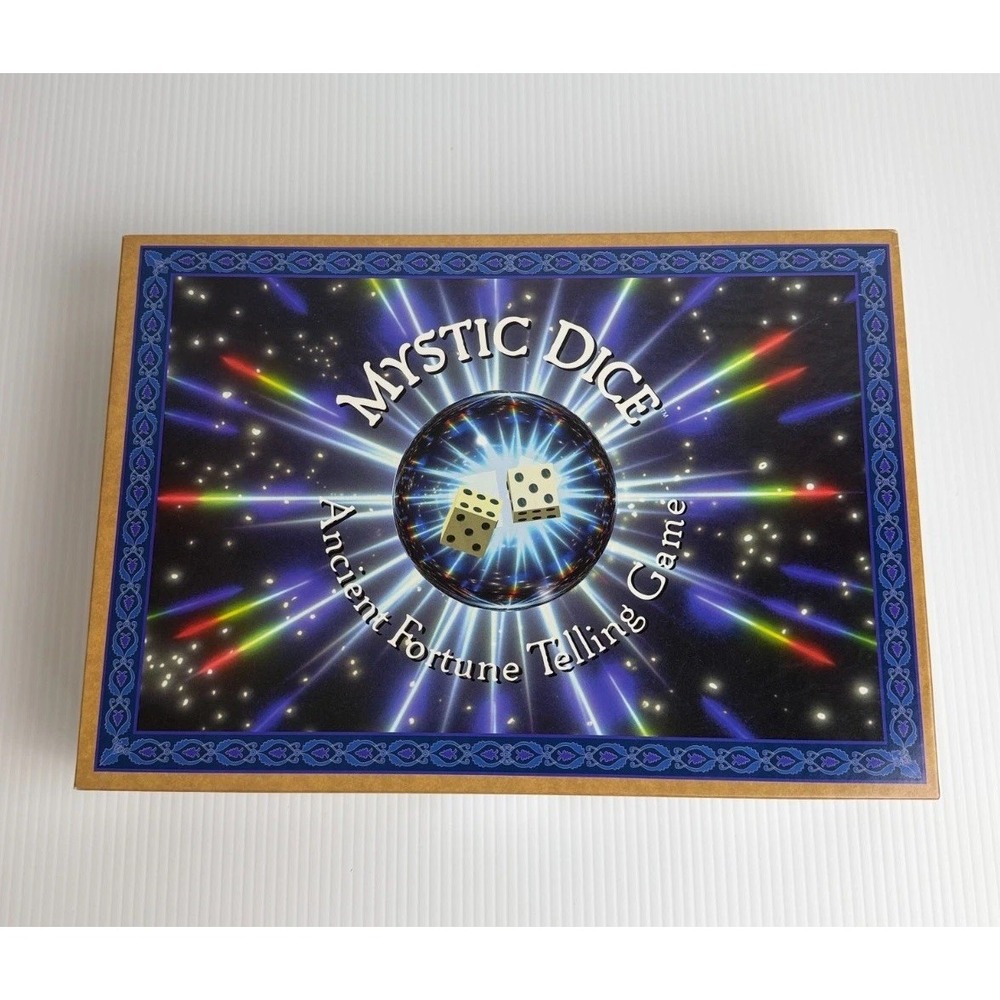 Vintage Mystic Dice Ancient Fortune Telling Game Complete 1997 E Smog Dice Set